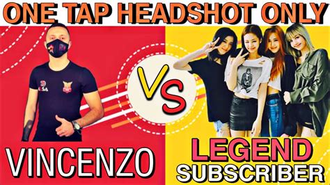 VINCENZO VS LEGEND SUBSCRIBERS Clash Squad Custom Match With ONE TAP