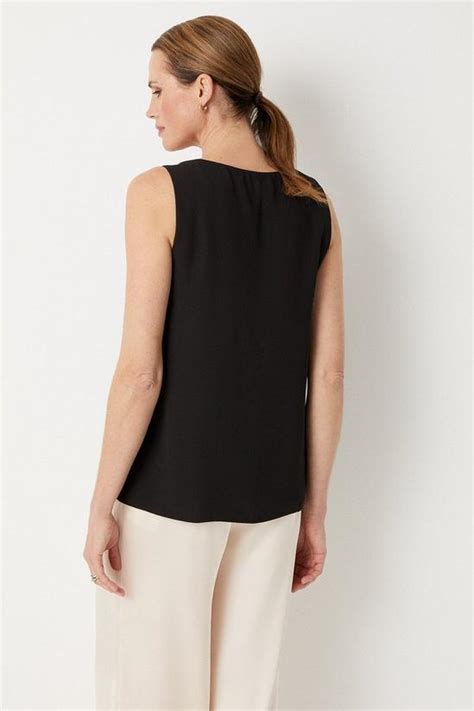 Tops Tall Plain V Neck Cami Top Wallis