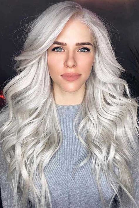 Platinado Acinzentado Top Platinum Blonde Hair Color Silver Blonde