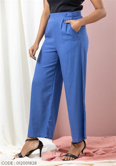 NYLAH WIDE LEG BLUE PANT Nils Online