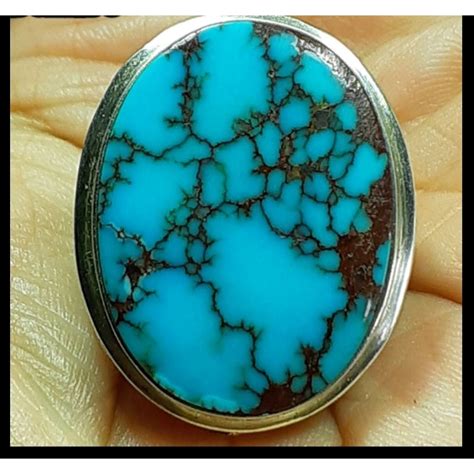 Jual BATU PIRUS BLUE PERSIA RING PERAK MEMO LAB Shopee Indonesia