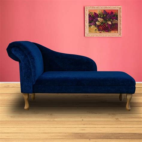 Medium Chaise Longue In Dolce Orbit Strie Velvet Fabric Beaumont