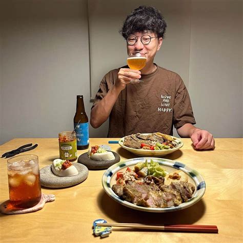 みわこさんのインスタグラム写真 みわこinstagram「＊ きょうも1日おつかれさま☻ ・カレー味のポークステーキ ・あの子んちさん