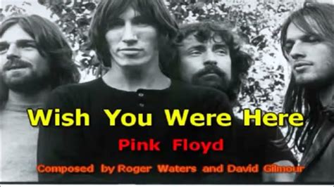 A Wish You Were Here Pink Floyd Karaoke Youtube