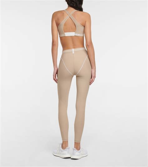 Crossover Back Sports Bra In Beige Adam Selman Sport Mytheresa