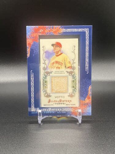 Joey Votto Topps Allen Ginter S Framed Mini Relics Bat Agr