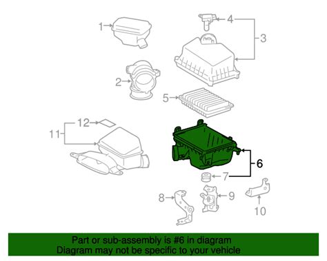 Toyota Camry Air Filter Housing V Oem Parts Online