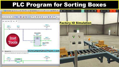 PLC Program For Sorting Boxes Using Factory IO Simulation YouTube