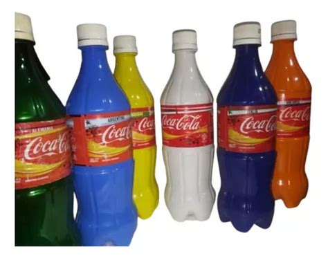 Botellas De Cocacola Vacias De Plastico Coleccionables Cuotas Sin Inter S