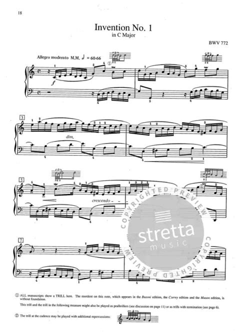 Inventions And Sinfonias Bwv 772 801 Van Johann Sebastian Bach In De Stretta Bladmuziek Shop Kopen