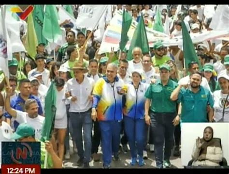 Caracas Candidato Luis Eduardo Mart Nez Recorri Las Calles De La