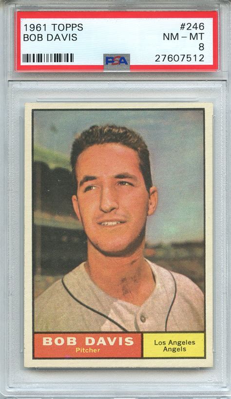 Lot Detail 1961 TOPPS 246 BOB DAVIS PSA NM MT 8