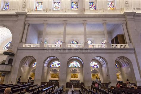 Interiors Of Basilica Sanctuary Of Fatima Portugal Editorial Image