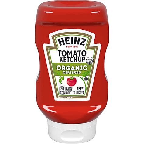 Heinz Organic Tomato Ketchup 14 Oz Bottle Ketchup Price Cutter