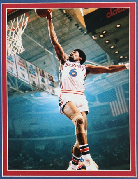 Julius Dr J Erving Signed Custom Framed Jersey Display With Hall Of