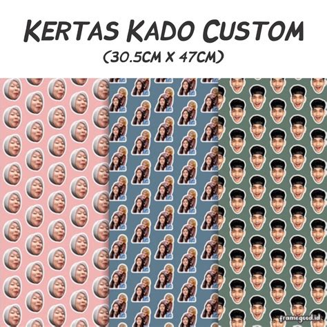 Jual Kertas Kado Custom Shopee Indonesia