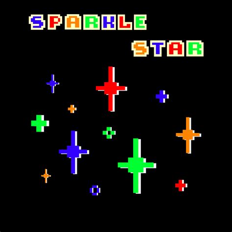 Colorful sparkling pixel set, vector sparkling pixel set, Pixel art ...