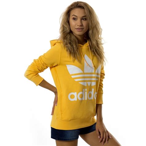 Bluza Damska Adidas Originals Sweatshirt Trefoil Hoodie Chaorange