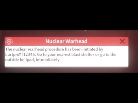 Scp Roleplay Nuclear Warhead Event Roblox YouTube