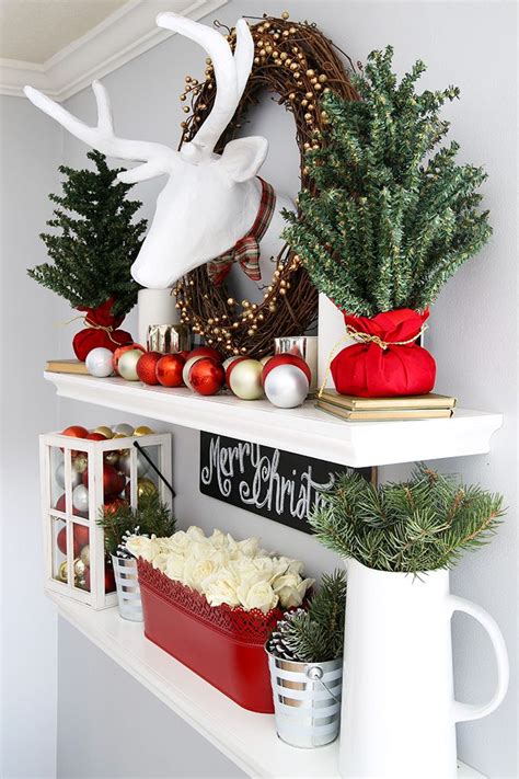 Christmas Decorating Ideas For Bookshelves Minimalist Home Design Ideas