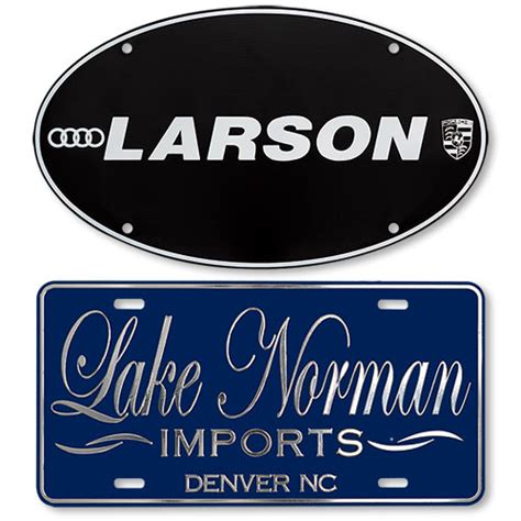 Custom Luxury Auto Dealer Plates with Raised Letters