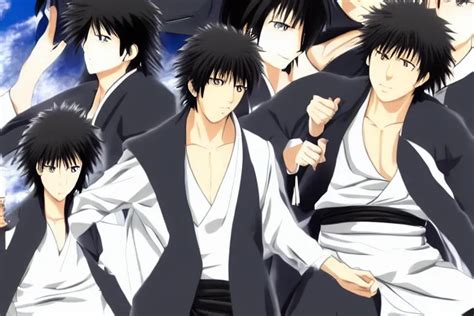 Hijikata Toushirou Anime Gintama Black Hair Stable Diffusion