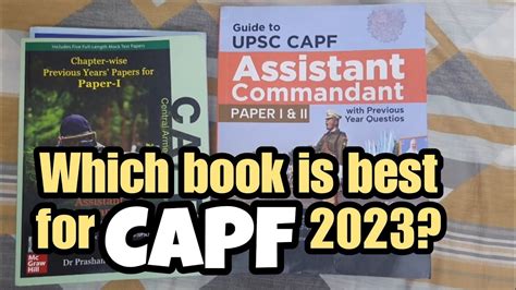 Capf Best Book For Paper And Paper Review Of Disha