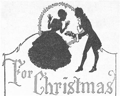 Antique Graphics Wednesday Christmas Silhouette Knick Of Time