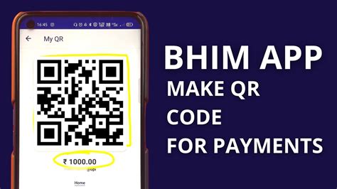 How To Make Qr Code In Bhim Upi App To Receive Money Bhim Upi Qr