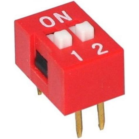 Jual 2P 2 Position DIP Switch 2 54mm Pitch 2 Row 4 Pin DIP Switch 30638