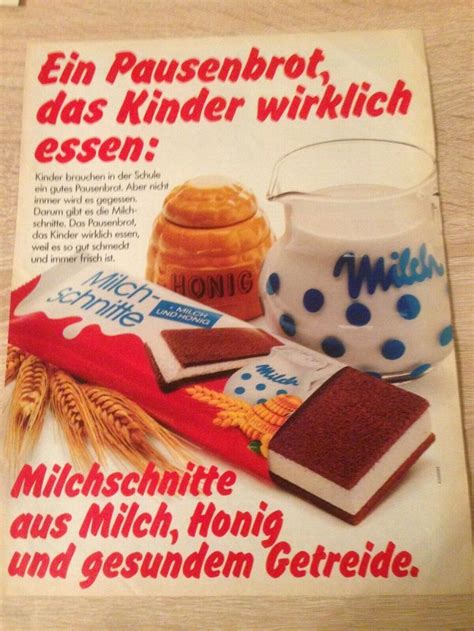 ORIGINAL REKLAME WERBUNG 1984 FERRERO Milchschnitte Ein Pausenbrot