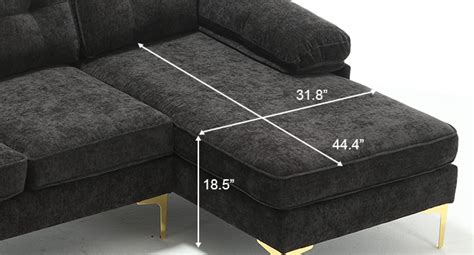 Amazon Calabash L Shaped Sectional Sofa Chenille Seater