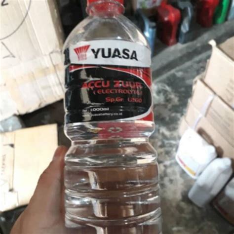 Jual Air Aki Accu Zuur Yuasa 1 Liter Merah Shopee Indonesia