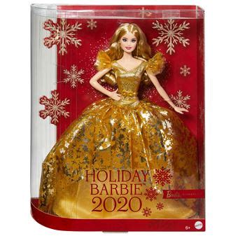 Poupée Barbie fête Noël 2020 Blonde Poupée Achat prix fnac