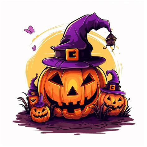 Premium AI Image | Halloween Pumpkin Carriage Ride Background