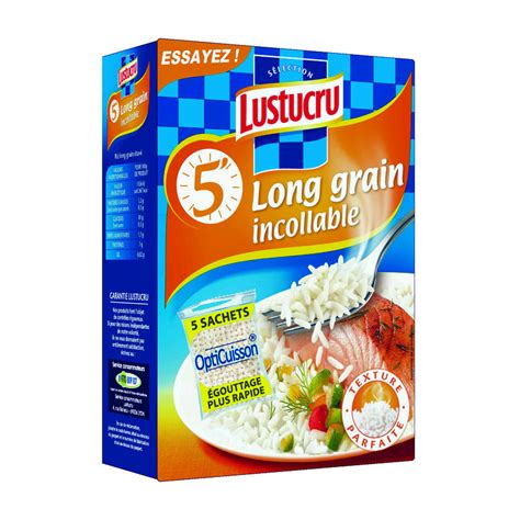 RIZ LONG GRAIN INCOLLABLE LUSTUCRU 450G MONT SINAI