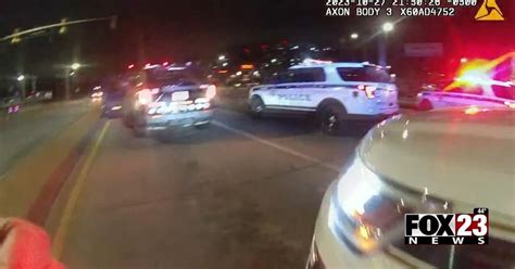 Tulsa Police Release Body Camera Helicopter Video Of A Chase Ending At