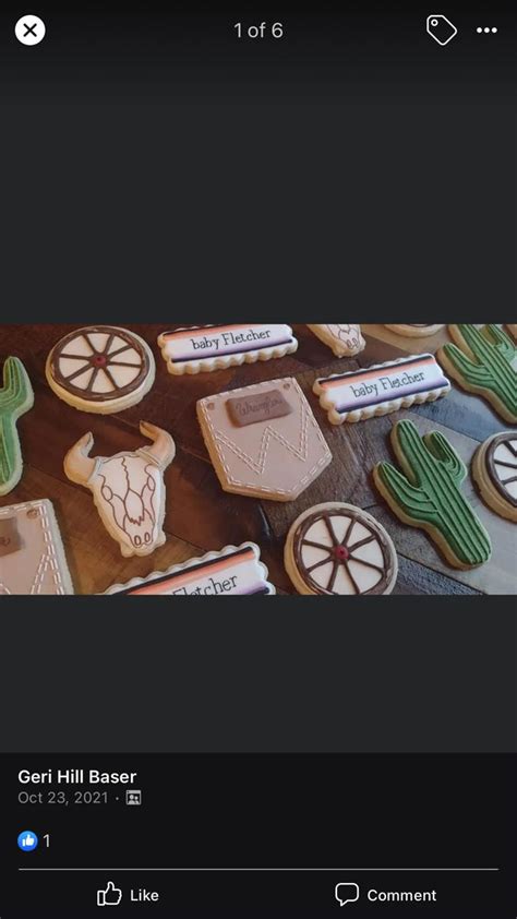 Cowboy Baby Shower Decorated Cookies Wild West Cookie Decorating