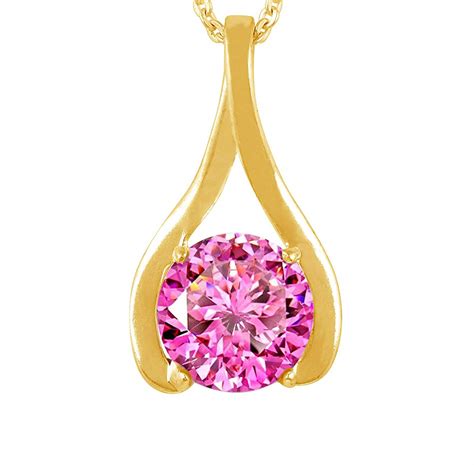 Anuj Sales 3 00 Ratti Natural Pink Zircon Stone Pendant Locket American