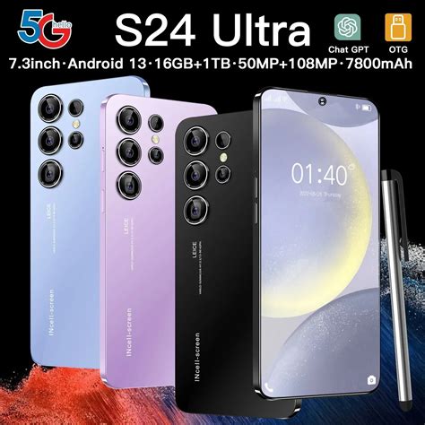 Neue S24 Ultra Smartphone 5g Original Android 7 3 Zoll Vollbild Gesicht