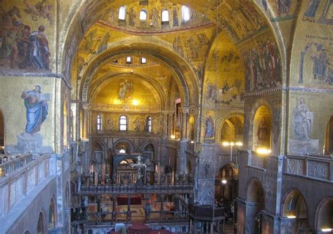 Interior of Cathedral at St Mark S Basilica Editorial Stock Photo ...