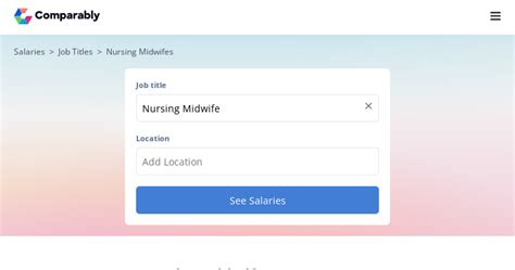 Nursing Midwife Salary September 2023