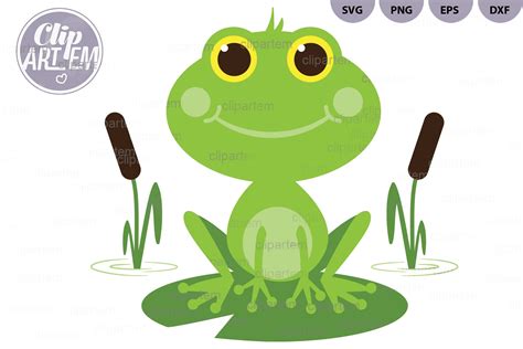 Cute Boy Frog Svg Cutting File Png Illustrations Creative Market