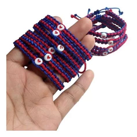 Lote 10 Pulseras Spiderman Hilo Regalo Fiestas Piñatas Cuotas sin interés