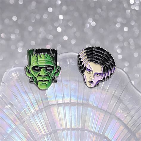 Frankenstein Monster Head Enamel Pin Distinct Pins