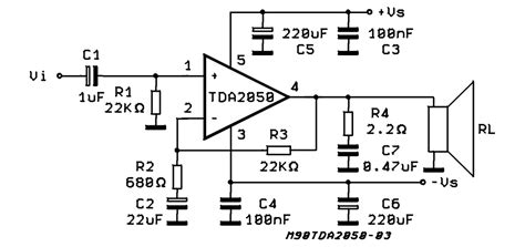 Esquema Amplificador W Tda Amantes De Amplificadores