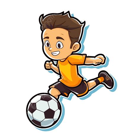 Personaje De Jugador De Fútbol Joven Vector Animado Png Dibujos