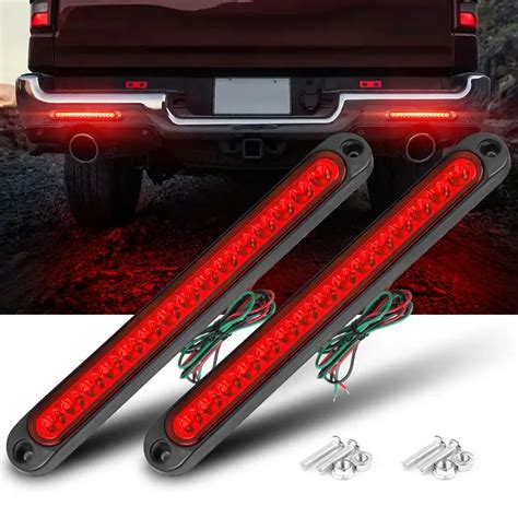 Carro Vermelho 15leds Led Luzes Traseiras Luz De Nevoeiro Traseira