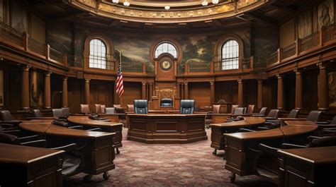 Premium Ai Image Court Room In State Capitol Building Madison Wisconsin