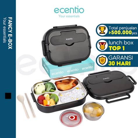 Promo Ecentio L Kotak Makan Stainless Tempat Makan Lunch Box